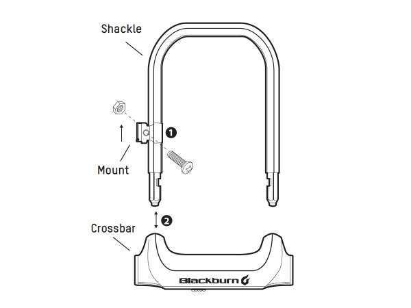 Candado U-Lock Blackburn Local Corto