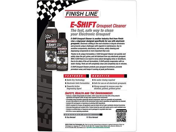 Desengrasante y Limpiador Finish Line E-Shift 9oz-265ml Aerosol