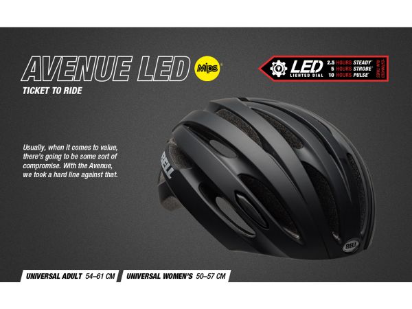 Casco Ciclismo Bell Avenue Led