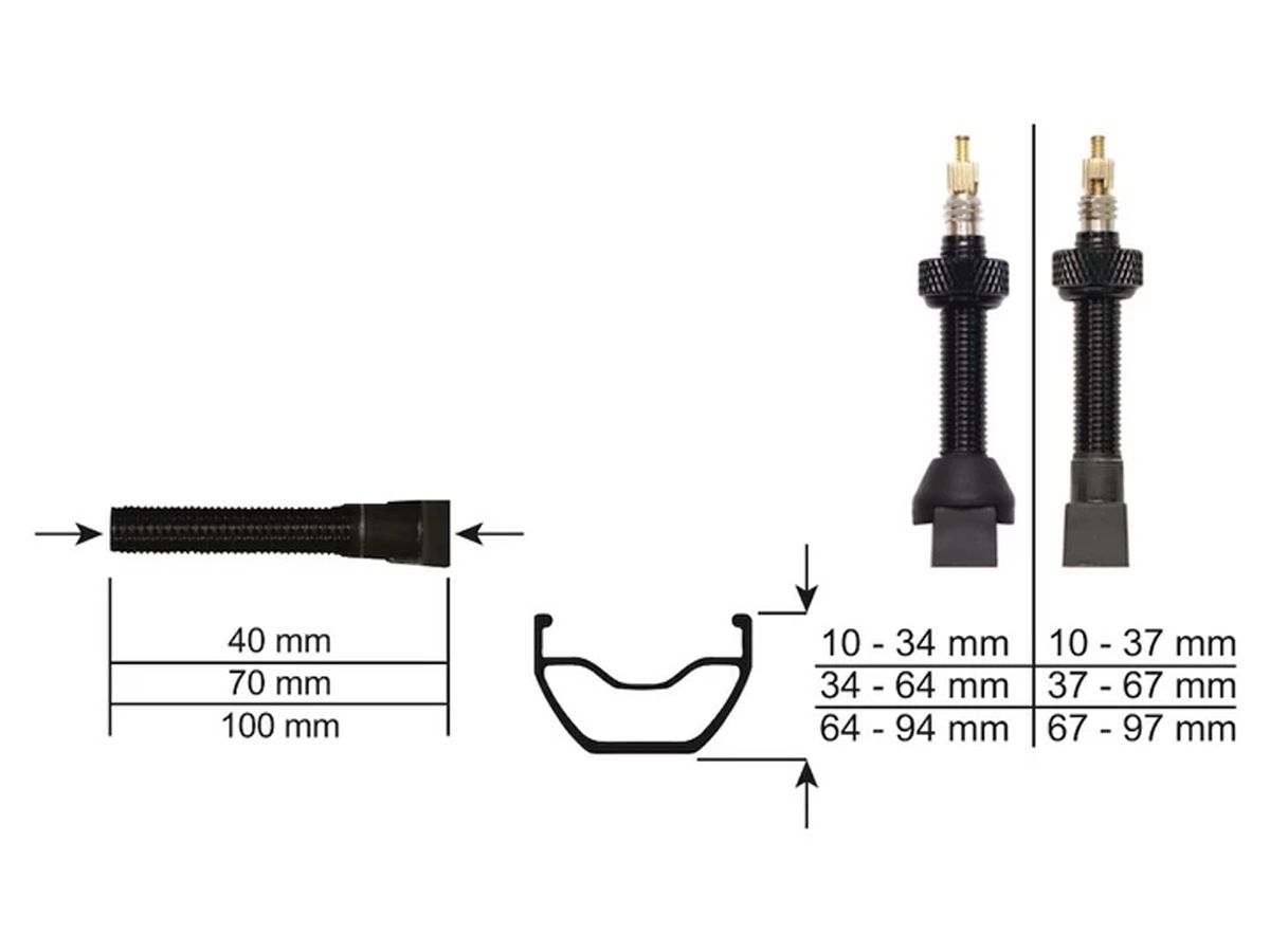 Kit Valvulas Tubeless Effetto Mariposa Black 70mm (X2) - Sumitate Uruguay -  Tienda online de Bicicletas y accesorios para ciclismo