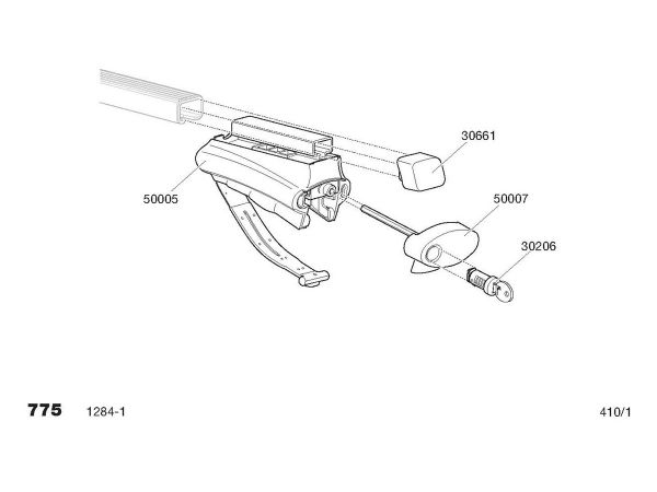 Pie de Barras de Techo THULE Rapid System 775 4uds