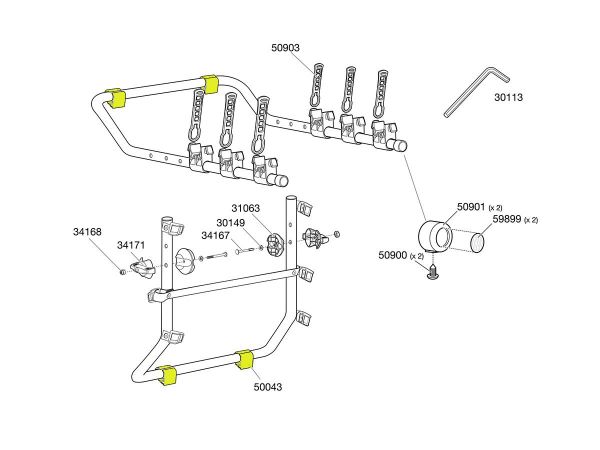 Tago de Goma THULE 50043