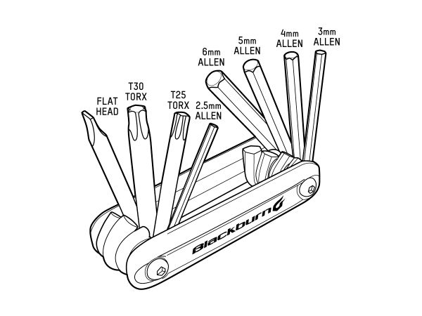 Multiherramienta Blackburn Grid 8 Mini Tool