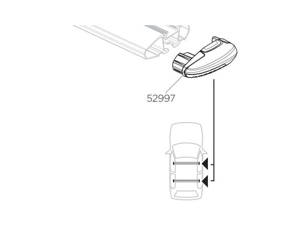 Repuesto Tapa de Barras Thule Wingbar Evo Derecha 52997