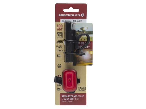 Set de luces del+tr Blackburn Dayblazer 400+ Click USB