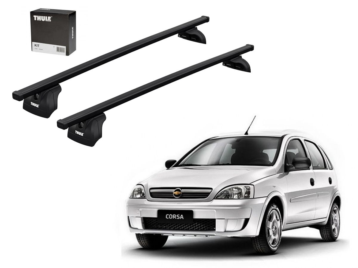 Juego Barras Thule Squarebar Evo Chevrolet Corsa-Celta- Astra-Kadett