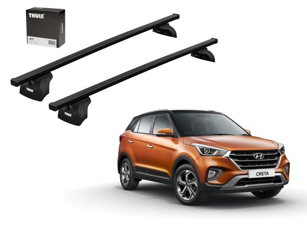 Juego Barras Thule Squarebar Hyundai Creta Riel Techo