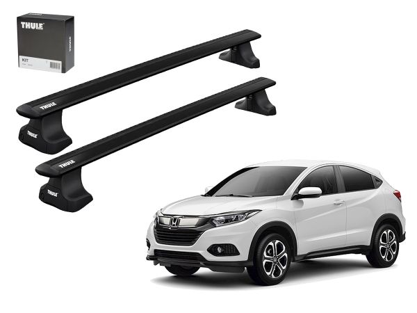 Juego Barras Thule Wingbar Evo Black Honda HRV Techo Liso