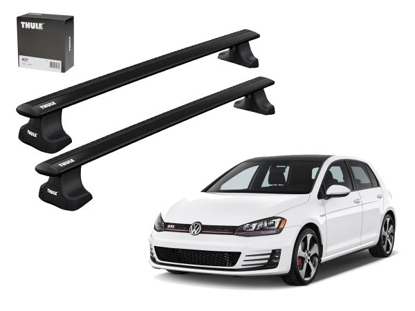 Juego Barras Thule Wingbar Evo Black Volkswagen Golf VII