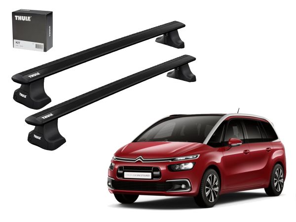 Jugo Barras Thule Wingbar Evo Black Citroen C4 Space- C4 Picasso