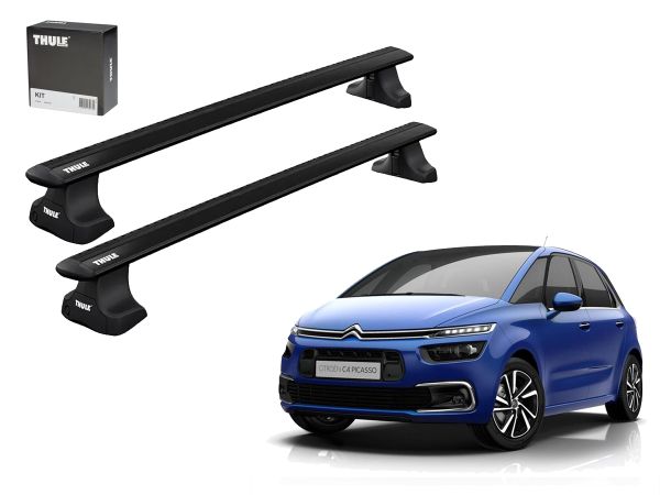 Jugo Barras Thule Wingbar Evo Black Citroen C4 Space- C4 Picasso