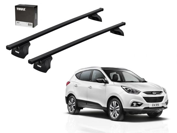 Juego barras Thule Squarebar Evo Kia Sportage III-Hyundai Tucson-Chery Tiggo 5