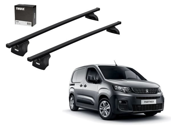 Juego Barras Thule Squarebar Evo peugeot Partner-Citroen Berlingo Opel Combo