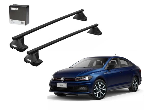 Juego Barras Thule Squarebar Evo Volkswagen Polo-Virtus