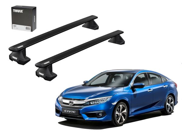 Juego Barras Thule Wingbar Evo Black Honda Civic X