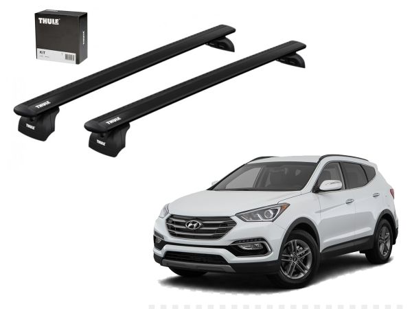 Juego Barras Thule Wingbar Evo Black Hyundai Santa Fe III