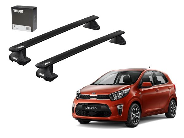 Juego Barras Thule Wingbar Evo Black Kia Picanto