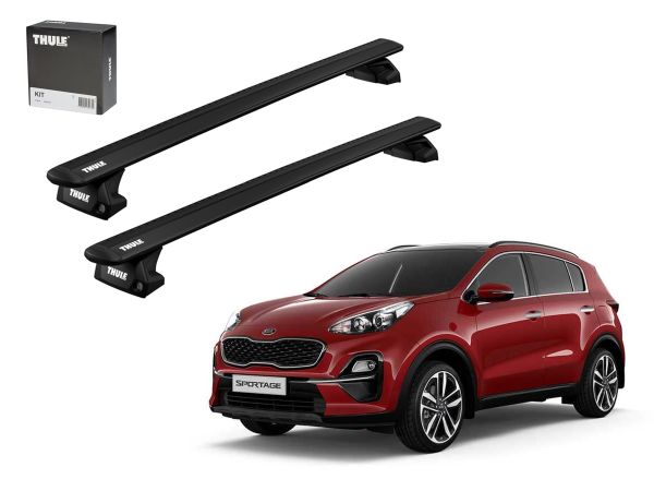 Juego Barras Thule Wingbar Evo Black Kia Sportage-Hyundai Tucson