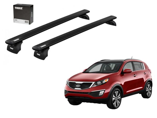 Juego Barras thule Wingbar Evo Black Kia Sportage III-Tucson-Tiggo 5