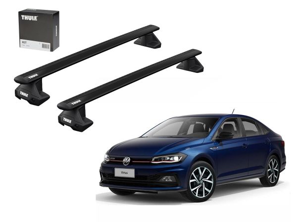 Juego Barras Thule Wingbar Evo Black Volkswagen Polo-Virtus