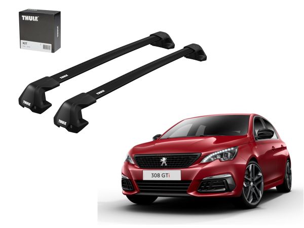 Juego Barras Thule Wingbar Evo Edge Black Peugeot 308 II