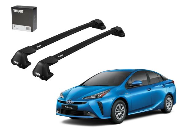 Juego Barras Thule Wingbar Evo Edge Black Toyota Prius