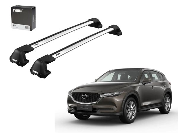 Juego Barras Thule Wingbar Evo Edge Mazda CX5 KF Techo Liso