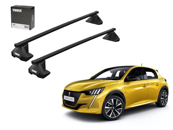 Juego Barras thule Squarebar Evo Peugeot 208 II-Opel Corsa F