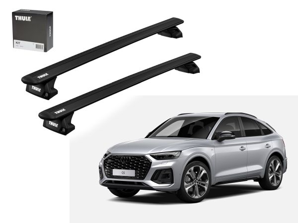 Juego Barras Thule Wingbar Evo Black Audi Q5 II-Q5 Sportback riel integrado