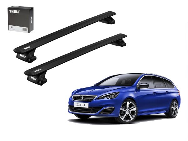 Juego Barras Thule Wingbar Evo Black Peugeot 308 SW II