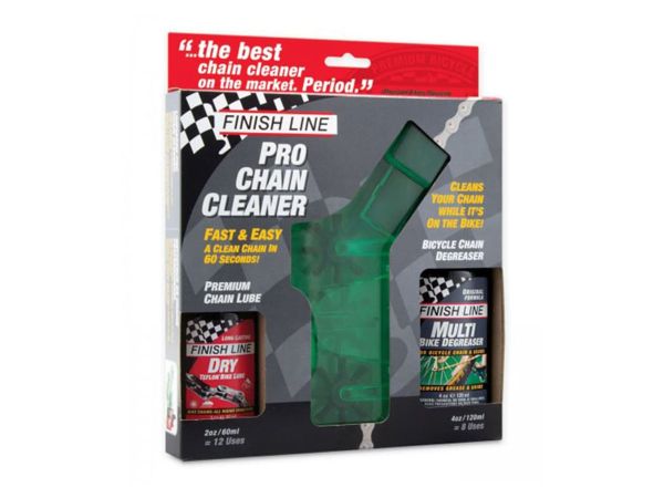 Limpiacadenas Finish Line Pro Chain + Lubricante Humedo+Desengrasante/Limpiador