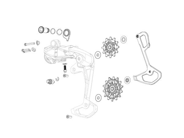 Cambio Trasero SRAM Roldanas de Cambio GX Eagle AXS 12v