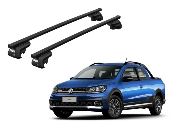 Juego Barras Thule Squareba Evo Volkswagen T-Cross-Nivus-Suran-Saveiro-Cross Fox