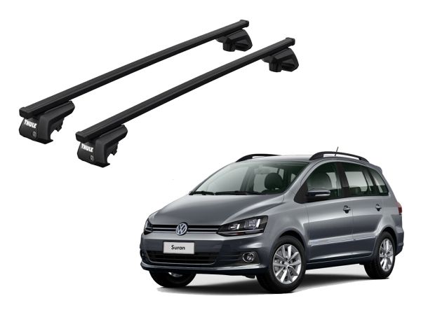 Juego Barras Thule Squareba Evo Volkswagen T-Cross-Nivus-Suran-Saveiro-Cross Fox