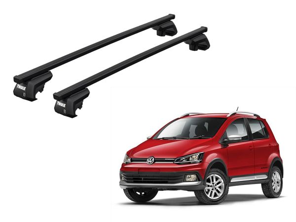 Juego Barras Thule Squareba Evo Volkswagen T-Cross-Nivus-Suran-Saveiro-Cross Fox