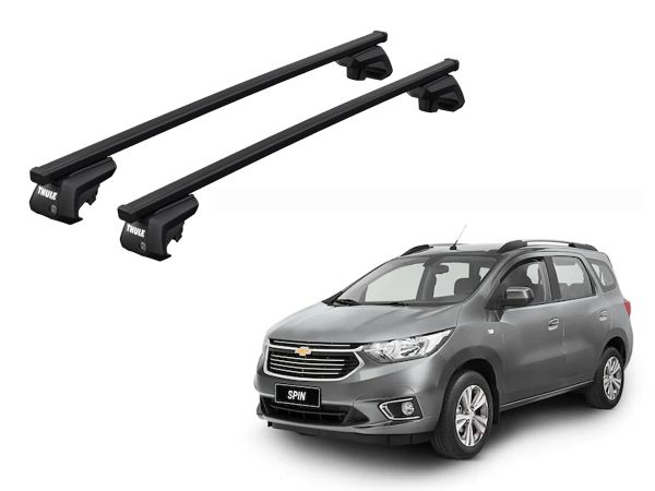 Juego Barras Thule Squarebar Evo Chevrolet Tracker-Spin-Captiva