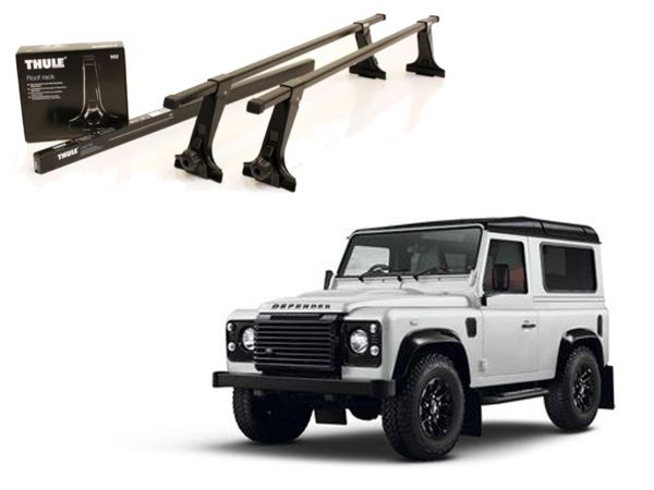 Juego Barras Thule Squarebar Evo Land Rover Defender Classic