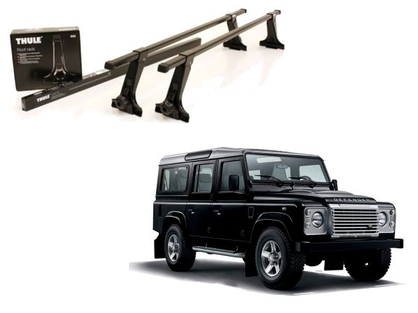 Juego Barras Thule Squarebar Evo Land Rover Defender Classic