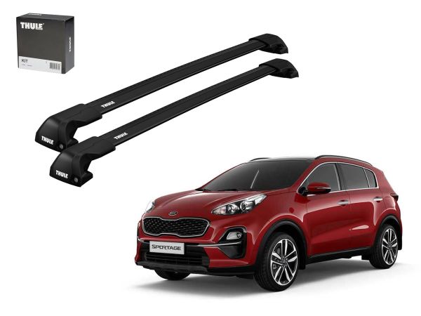 Juego barras Thule Wingbar Edge Evo Black Kia Sportage IV-Hyundai Tucson III