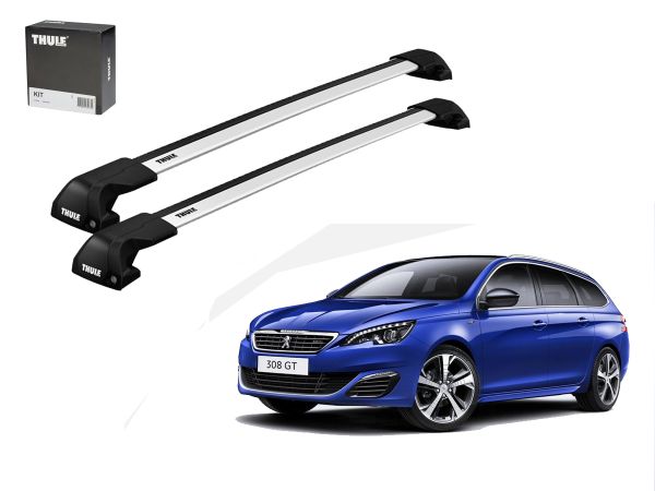 Juego Barras Thule Wingbar Edge Evo Peugeot 308 SW Riel integrado