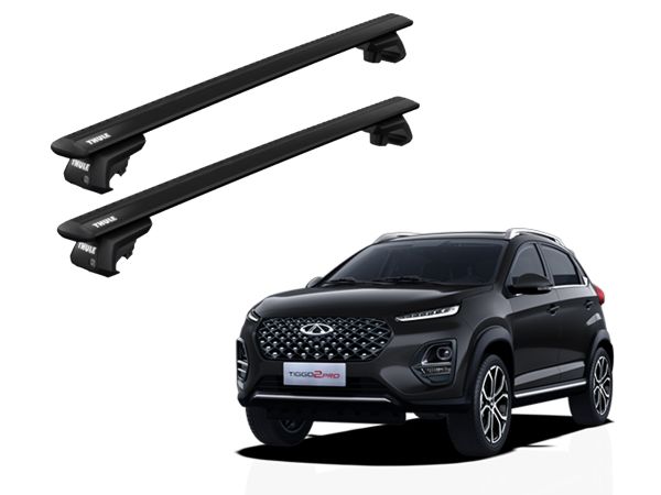 Juego Barras Thule Wingbar Evo Black Chery Tiggo 2-Tiggo 4-Beat-Face