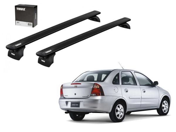 Juego Barras Thule Wingbar Evo Black Chevrolet Corsa-Celta-Astra-Kadett