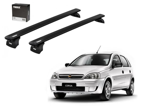 Juego Barras Thule Wingbar Evo Black Chevrolet Corsa-Celta-Astra-Kadett