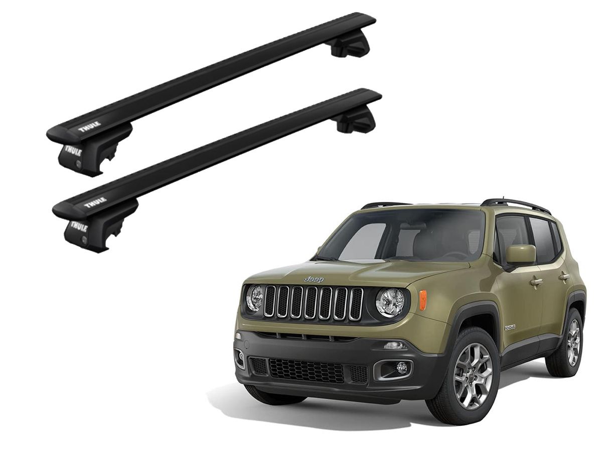 Juego Barras Thule Wingbar Evo Black Jeep Renegade barra Longuitudinal