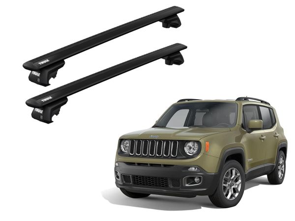 Juego Barras Thule Wingbar Evo Black Jeep Renegade barra Longuitudinal