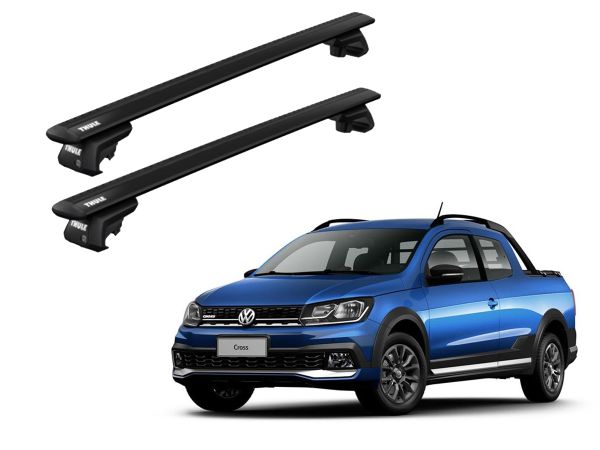 Juego Barras Thule Wingbar Evo Black  Volkswagen T-Cross-Nivus-Suran-Saveiro-Fox