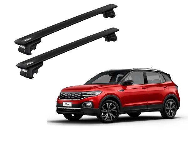 Juego Barras Thule Wingbar Evo Black  Volkswagen T-Cross-Nivus-Suran-Saveiro-Fox