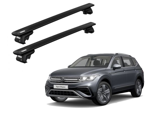 Juego barras Thule Wingbar Evo Black Volkswagen Tiguan- Taos