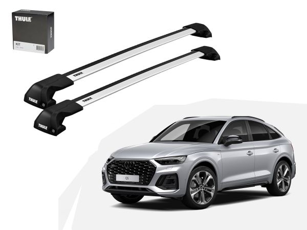 Juego Barras thule Wingbar Evo Edge Audi Q5- Q5 Sportback riel integrado