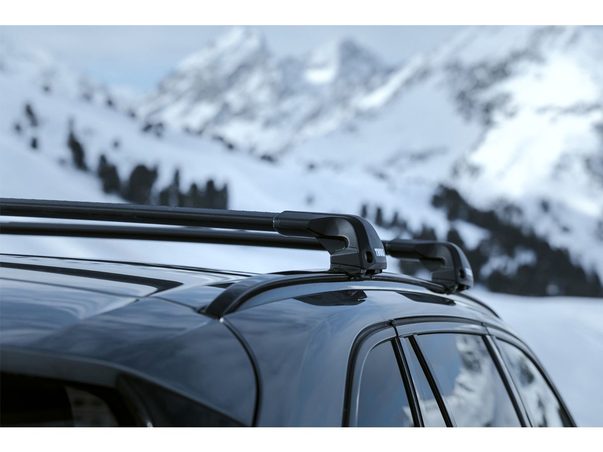Juego Barras Thule Wingbar Evo Edge Black Toyota Rush riel integrado